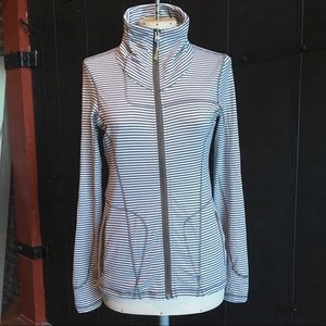 Lole Striped Athletic Zip Top / Jacket Size S